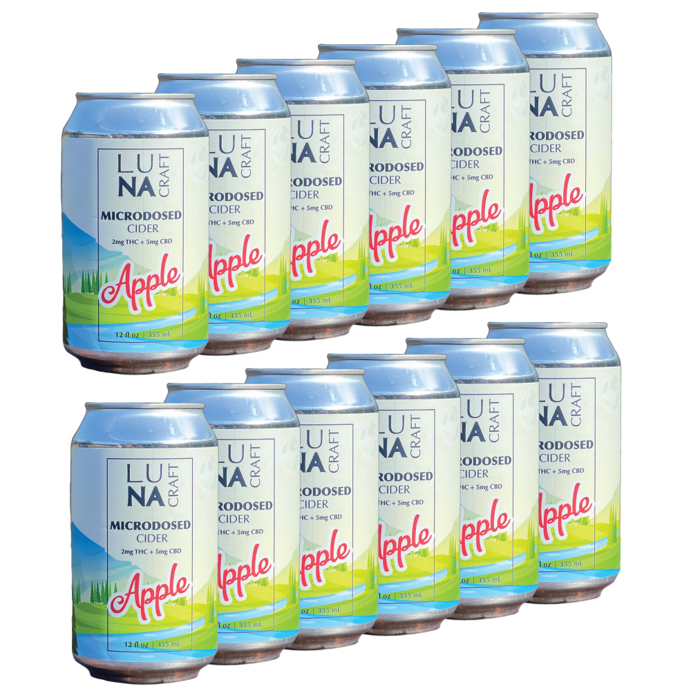 LUNA Microdosed Cider Apple 12 Pack