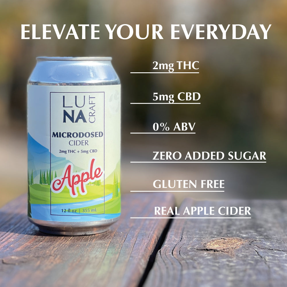 LUNA Microdosed Cider Apple 12 Pack