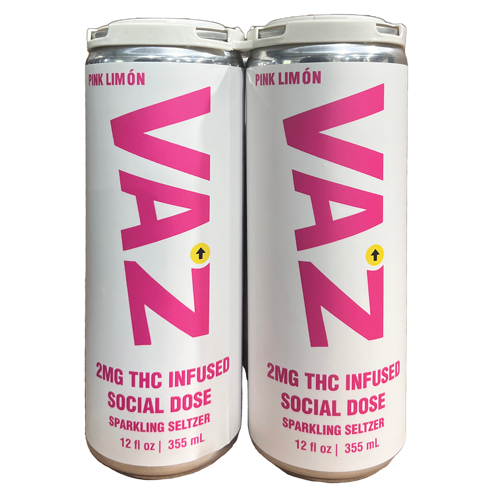 VAZ Pink Limon Raspberry Lemonade Social Dosed Seltzer
