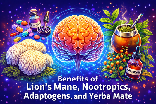 Benefits of Lion's Mane, Nootropics, Adaptogens and Yerba Mate