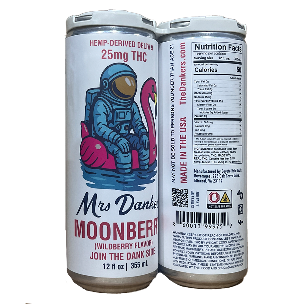 Mrs Dankers Moonberry Sparkling Juice