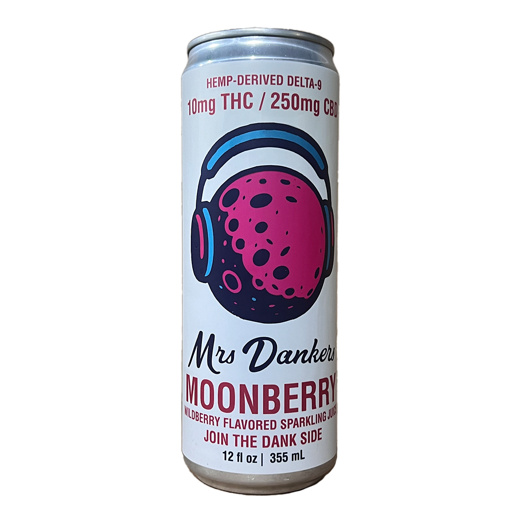 Dankers Moonberry Hemp-Derived Delta-9 THC + CBD Sparkling Juice Single Can