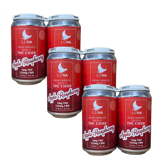LUNA Apple Raspberry Infused Cider 12 Pack