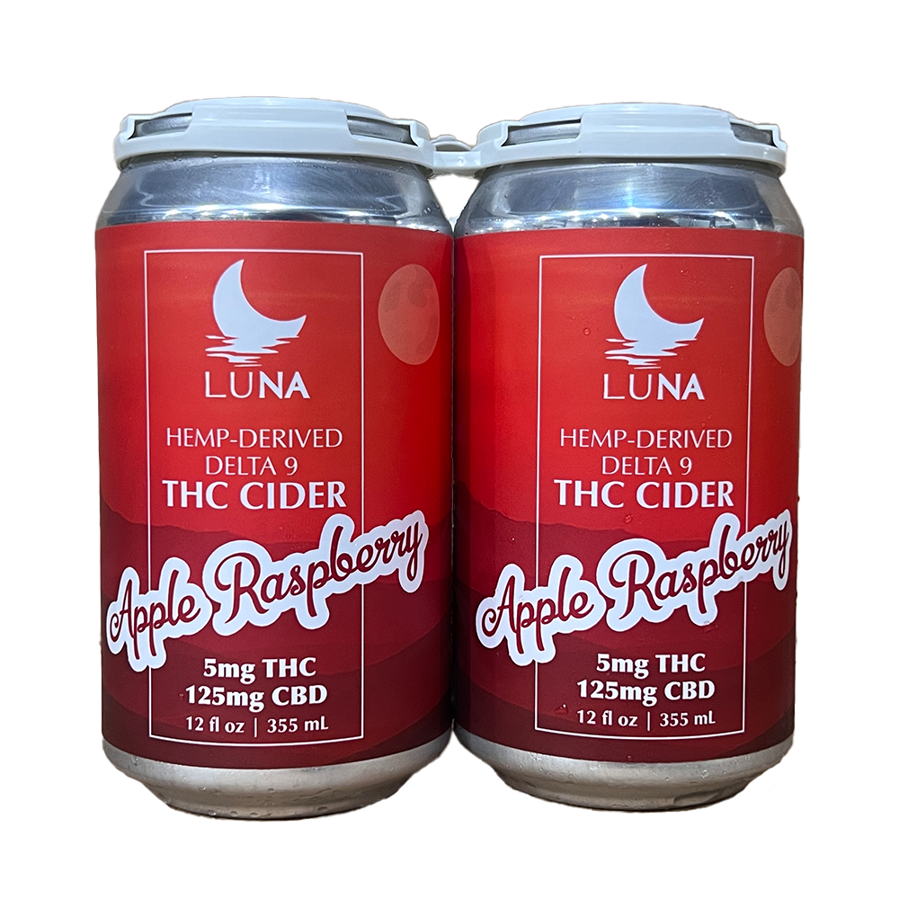 LUNA Apple Raspberry Infused Cider 4 Pack