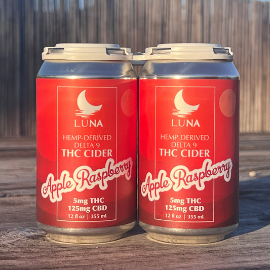 LUNA Apple Raspberry Infused Cider 4 Pack
