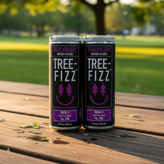 Tree-Fizz Blackberry Infused 10mg Delta-9 THC Seltzer