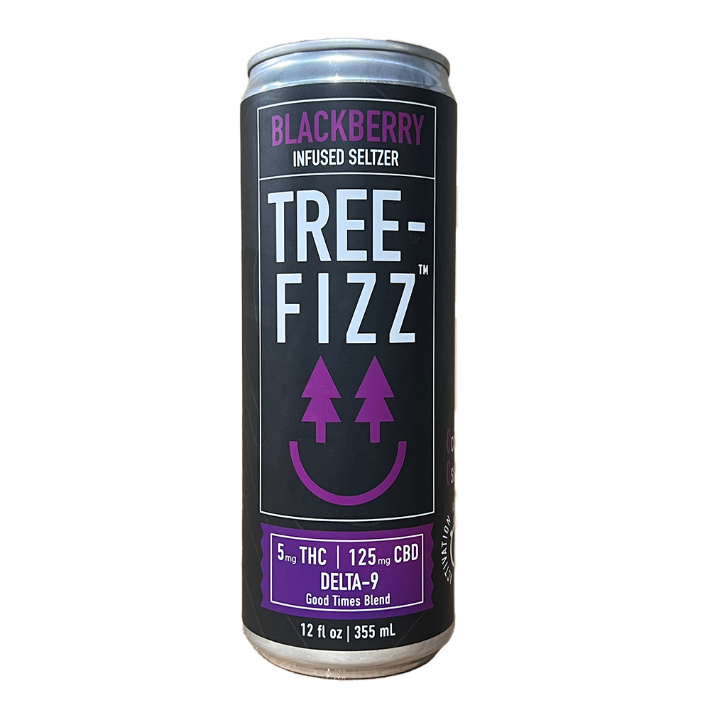 Tree-Fizz Blackberry Hemp-Derived Delta-9 Seltzer Single Can