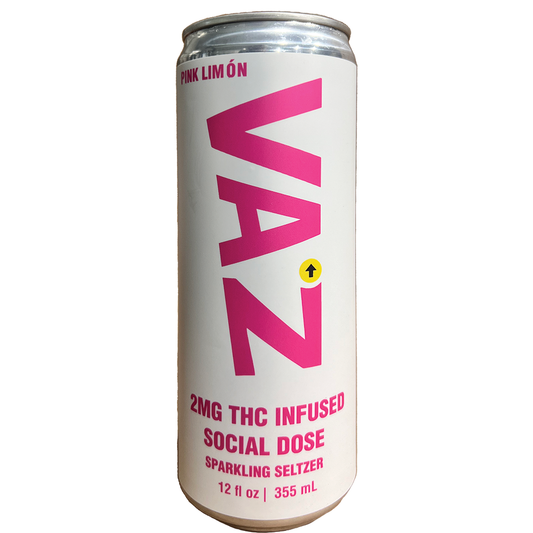 VAZ Pink Limon Raspberry Lemonade Social Dosed Seltzer